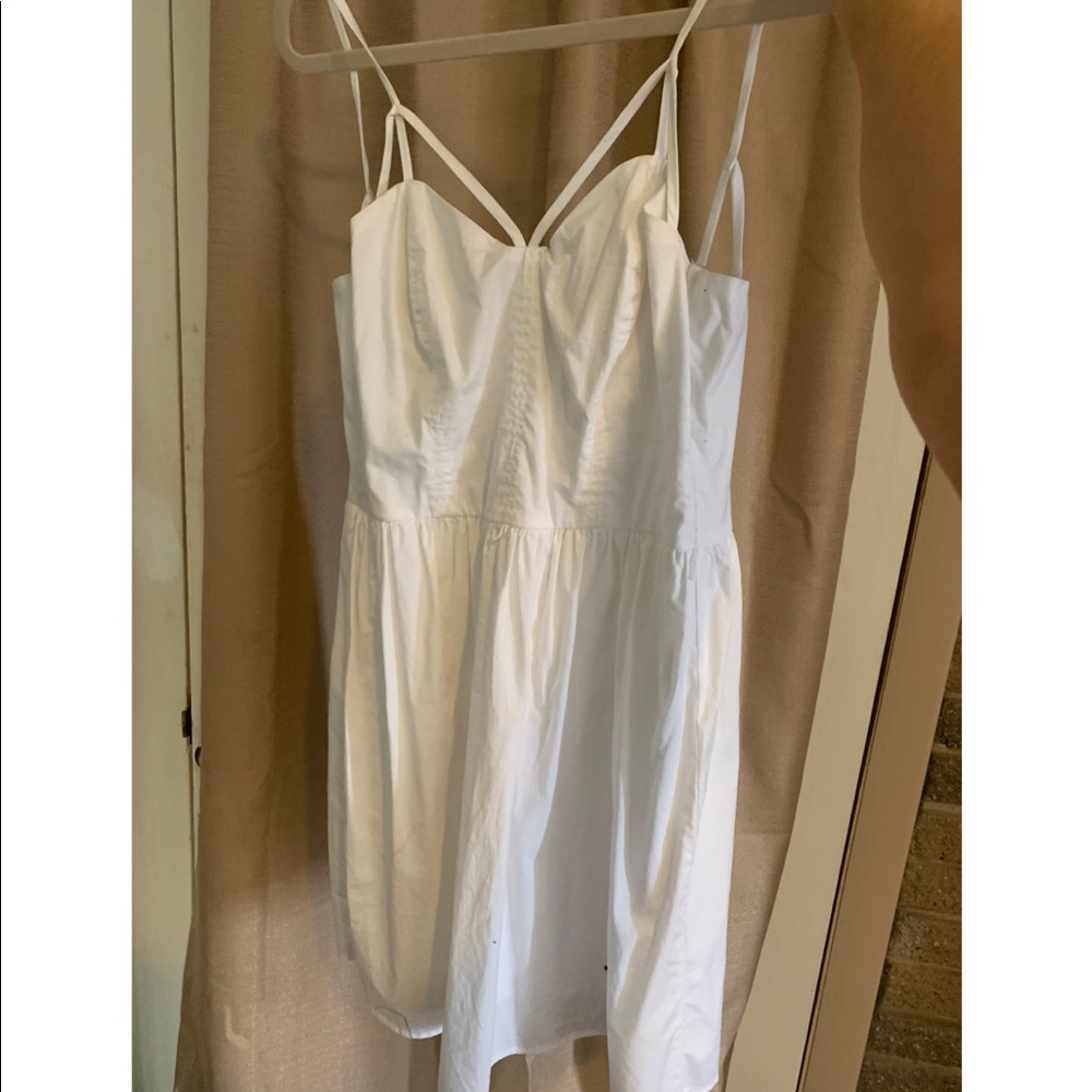 Strappy white sundress